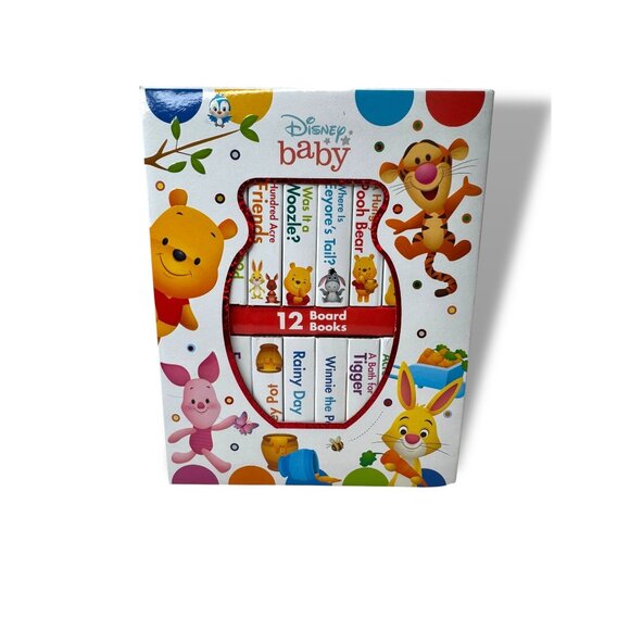 Disney Baby Winnie The Pooh 12 Board Books Set - Picture 1 of 10